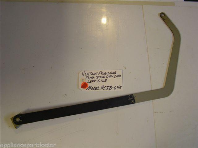 Model RCIB-645 Vintage Frigidaire Flair Oven Door Hinge Left Side used Model RCIB-645 Vintage Frigidaire Flair Oven Door Hinge Left Side used